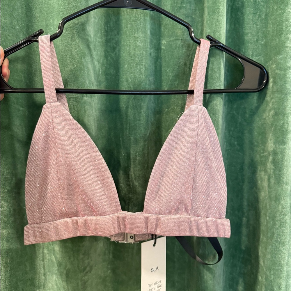 NWT- SLA the Label Pink Astrid Bralette - Picture 3 of 3